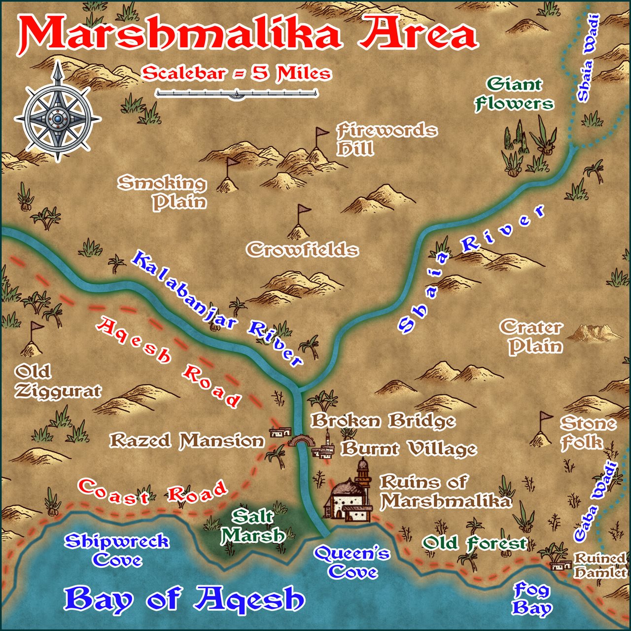 Nibirum Map: marshmalika area by Wyvern